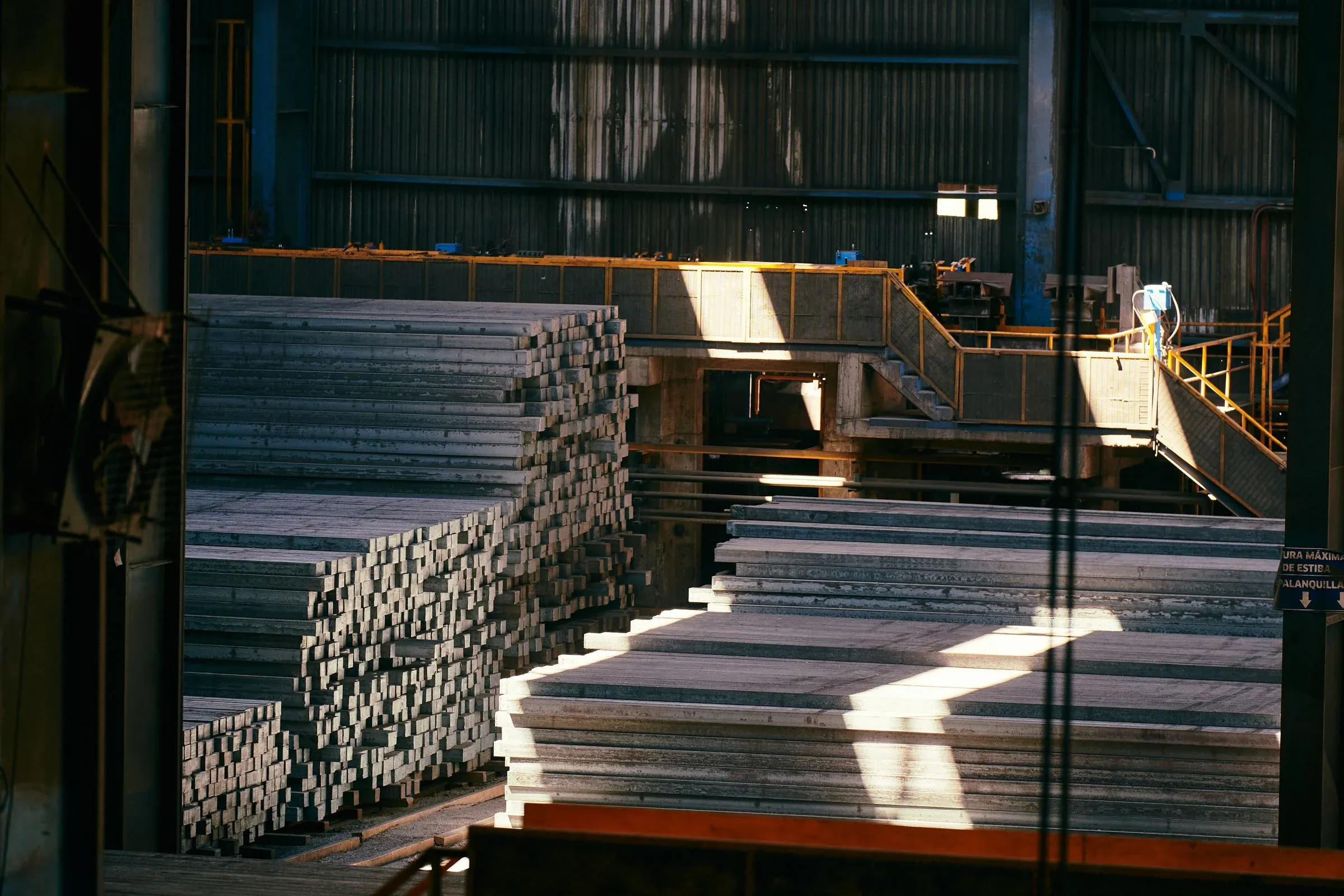 Finished pipe in the stockyard